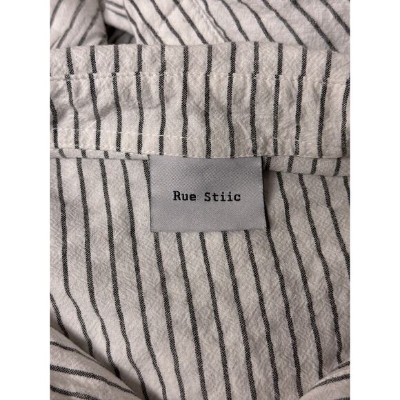 Rue Stiic Jumpsuit XS Womens Anthropologie Pinstripe Lightweight Coveralls - Picture 9 of 10